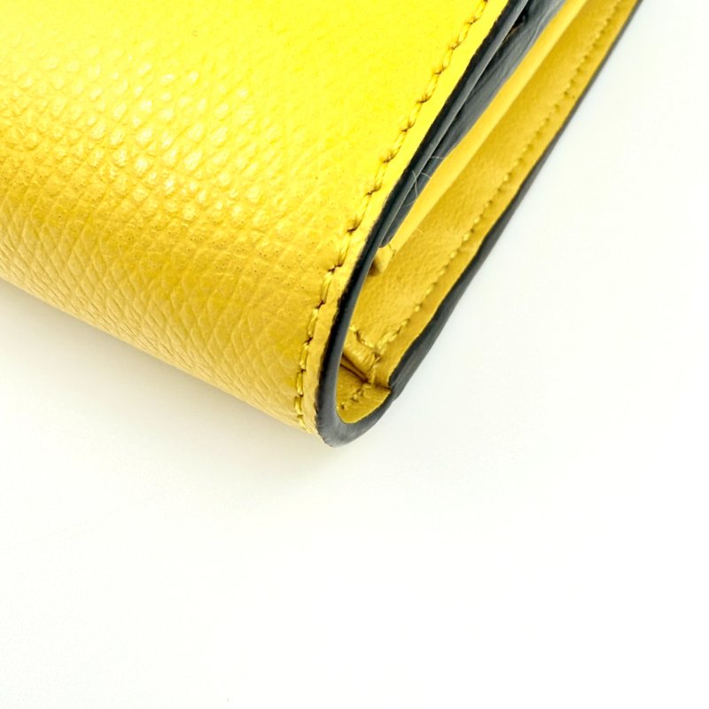 FENDI - 黃色拚FF LOGO WOC 斜背包-10