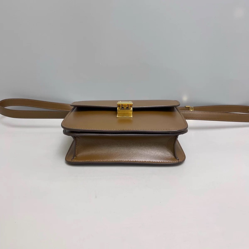 Celine賽琳 新標小號Teen Box焦糖包-4