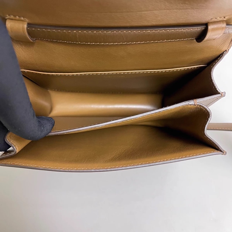 Celine賽琳 新標小號Teen Box焦糖包-6