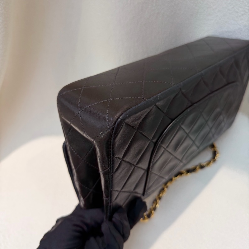 Chanel 黑金色CF 26 Double Flap Bag XC174-7