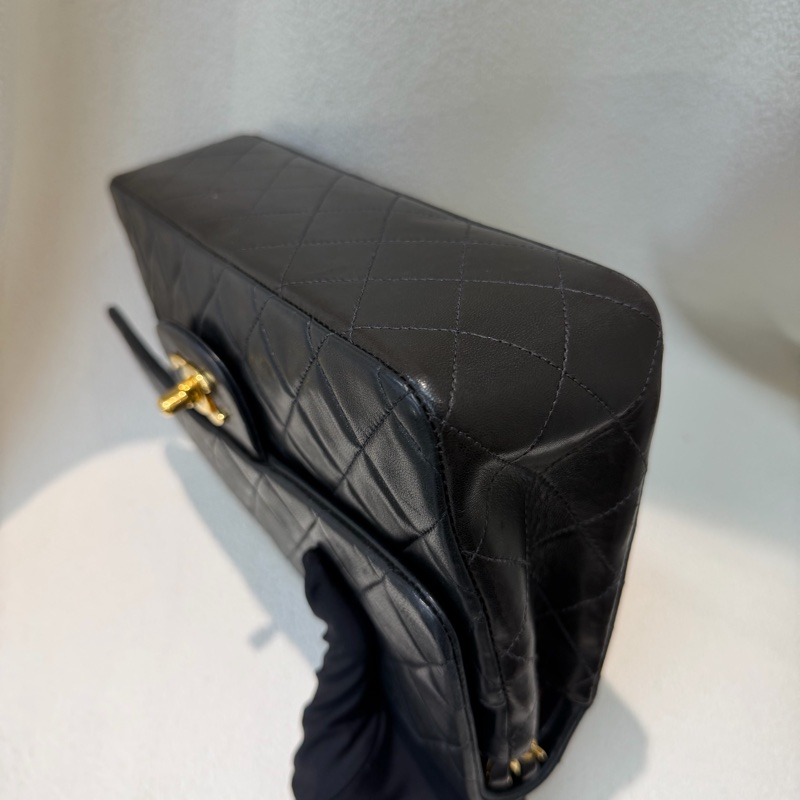 Chanel 黑金色CF 26 Double Flap Bag XC174-8