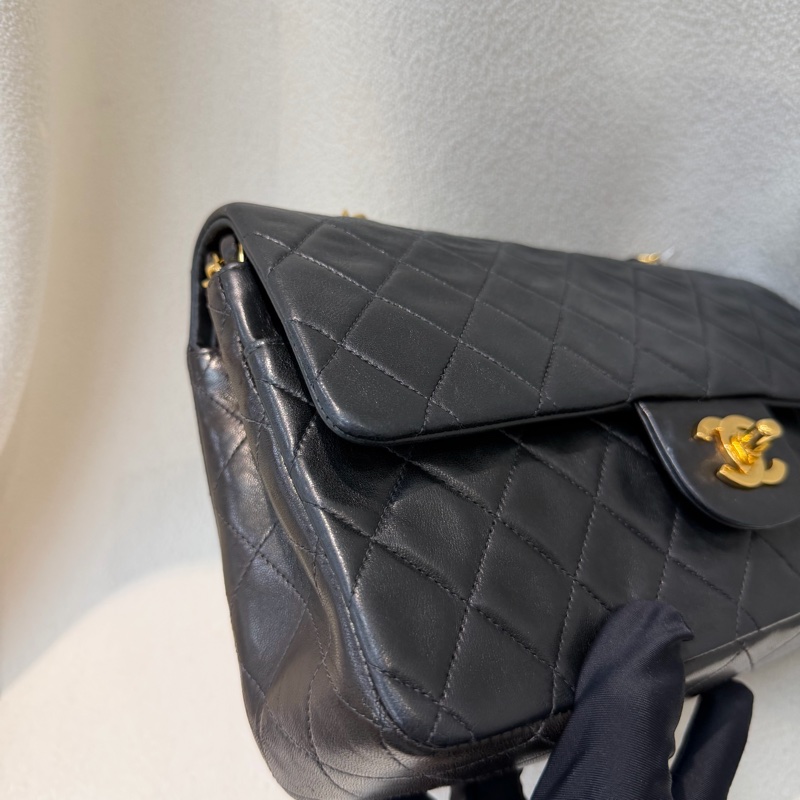 Chanel 黑金色CF 26 Double Flap Bag XC174-13