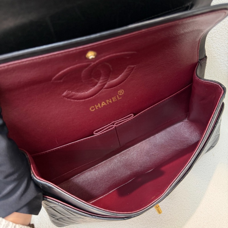 Chanel 黑金色CF 26 Double Flap Bag XC174-23