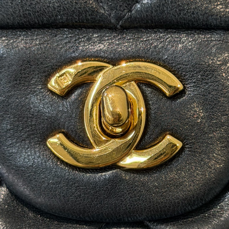 Chanel 黑金色CF 26 Double Flap Bag XC174-24