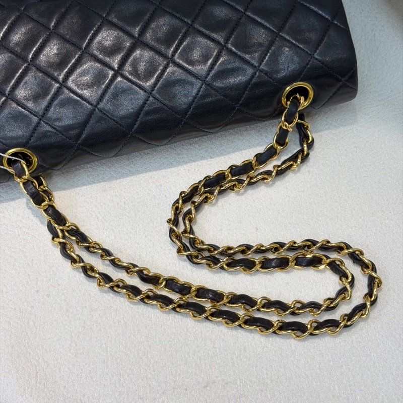 Chanel 黑金色CF 26 Double Flap Bag XC174-29