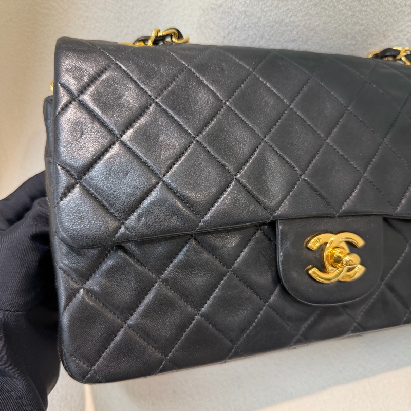 Chanel 黑金色CF 26 Double Flap Bag XC174-31