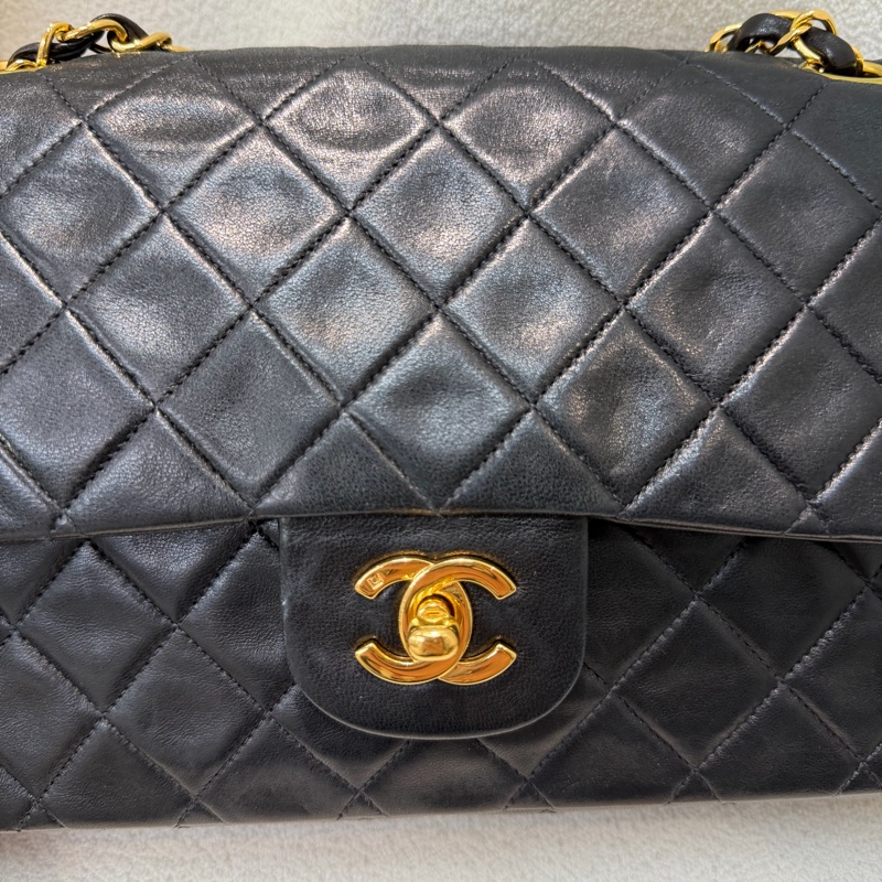 Chanel 黑金色CF 26 Double Flap Bag XC174-32