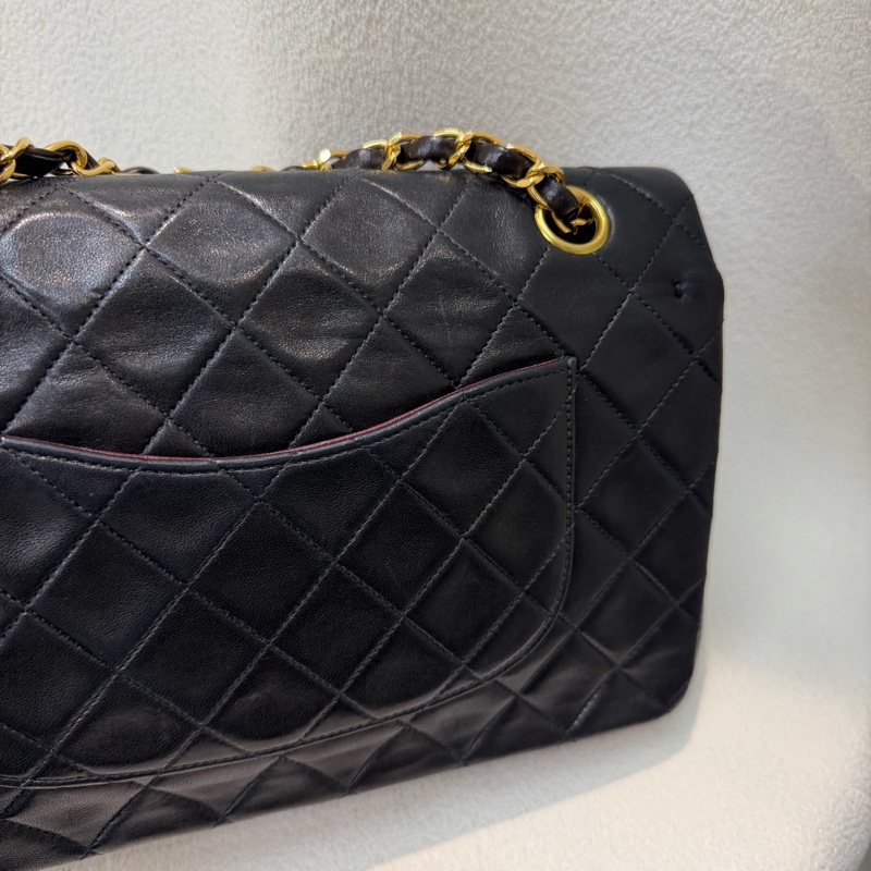 Chanel 黑金色CF 26 Double Flap Bag XC174-35