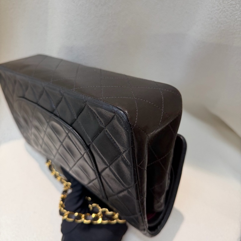 Chanel 黑金色CF 26 Double Flap Bag XC174-44