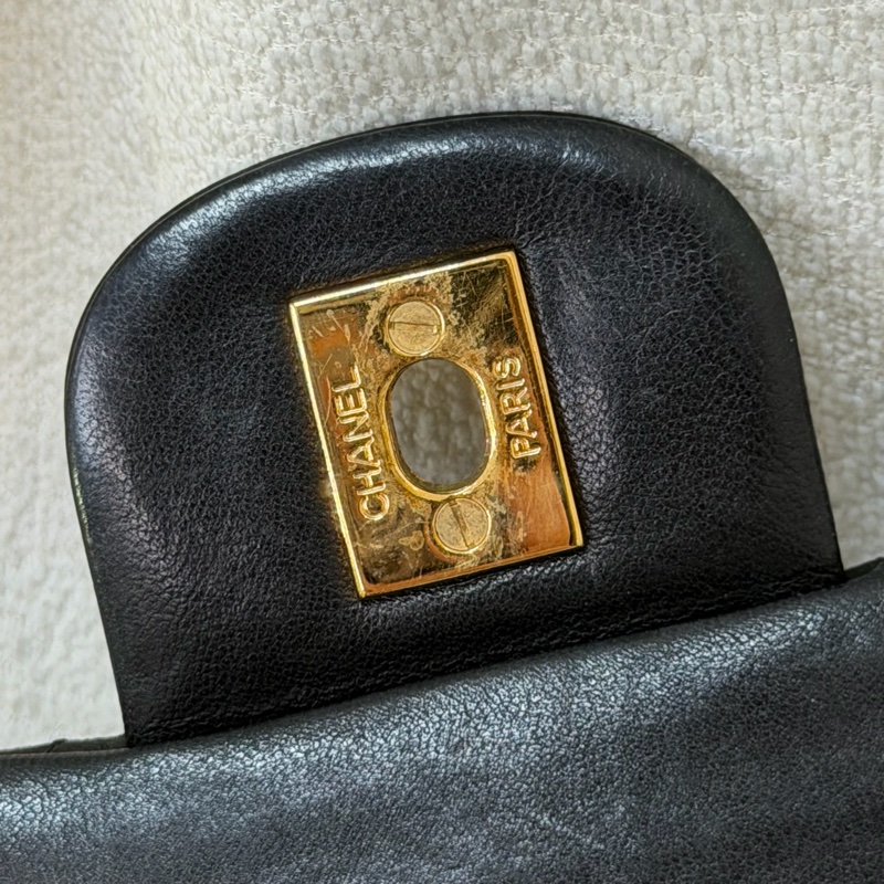 Chanel 黑金色CF 26 Double Flap Bag XC174-50