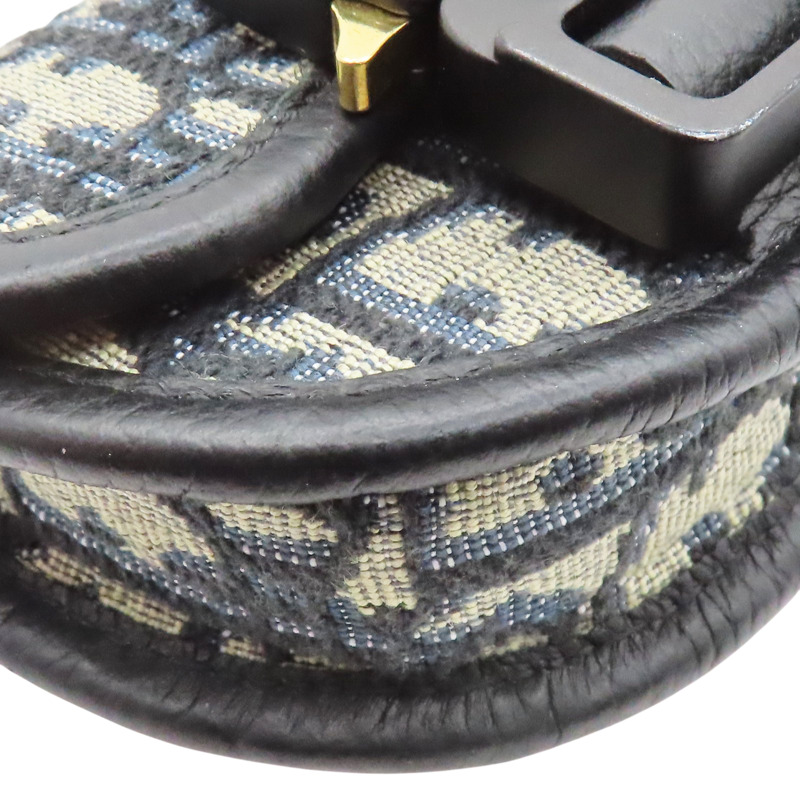 藍色 緹花帆布 AirPods耳機包 零錢包【Dior 迪奧】-6