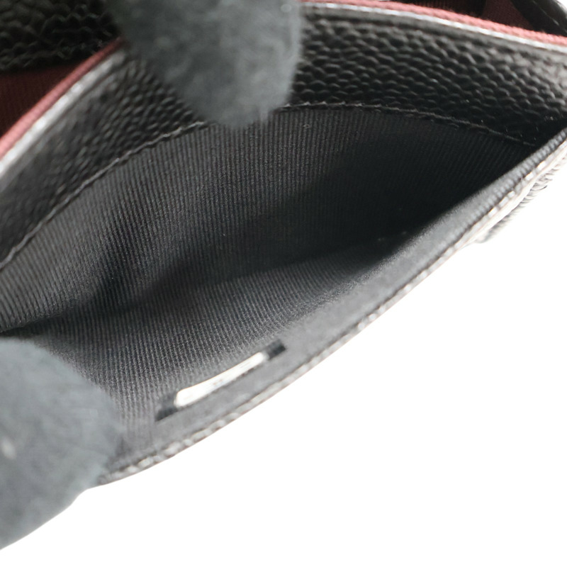 黑色 菱格紋 荔枝紋 牛皮 卡夾 名片夾 AP0214【CHANEL 香奈兒】 AP0214-5