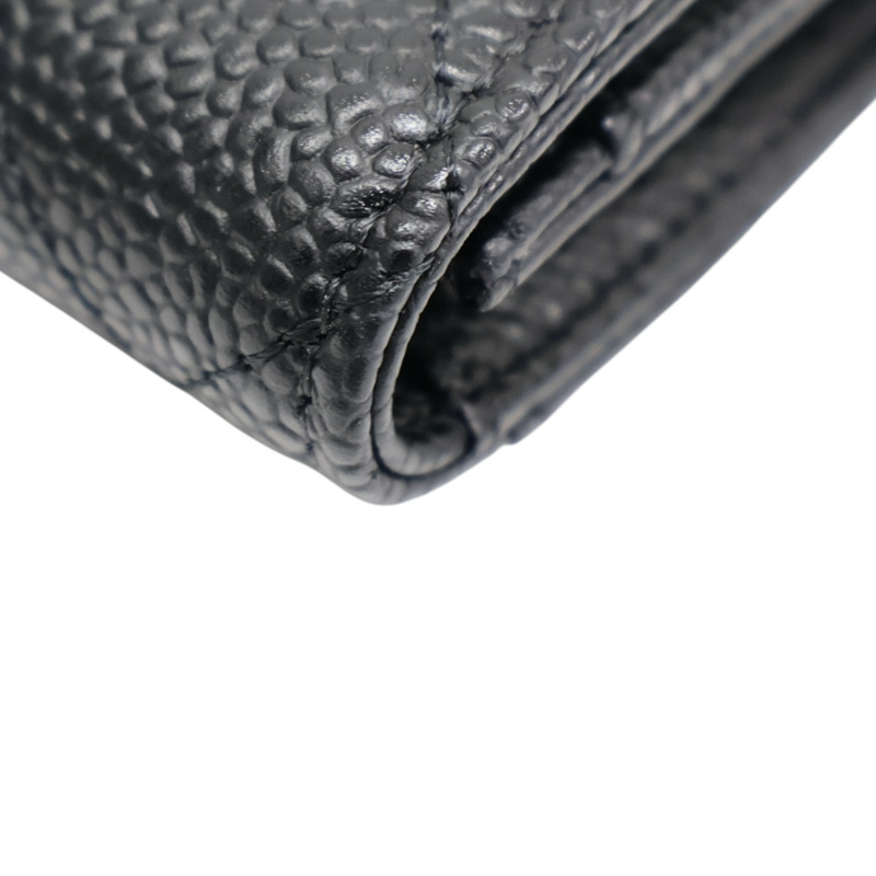 黑色 菱格紋 荔枝紋 牛皮 卡夾 名片夾 AP0214【CHANEL 香奈兒】 AP0214-12