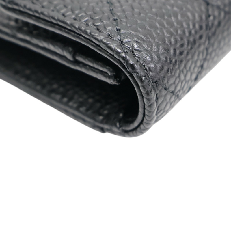 黑色 菱格紋 荔枝紋 牛皮 卡夾 名片夾 AP0214【CHANEL 香奈兒】 AP0214-13