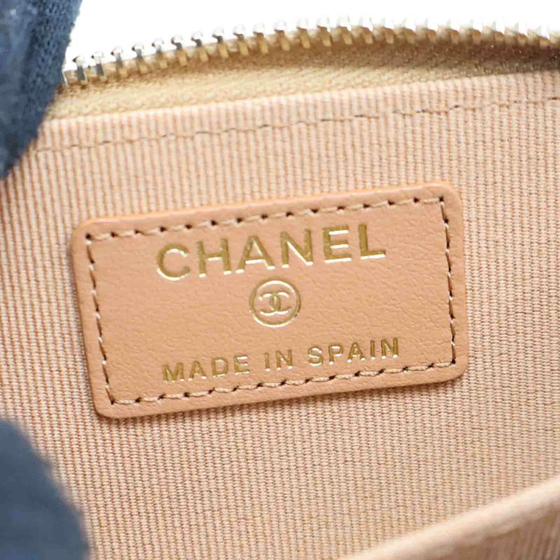 棕色 菱格紋 牛皮 19 coin 拉鍊 零錢包 AP0949【CHANEL 香奈兒】 AP0949-5