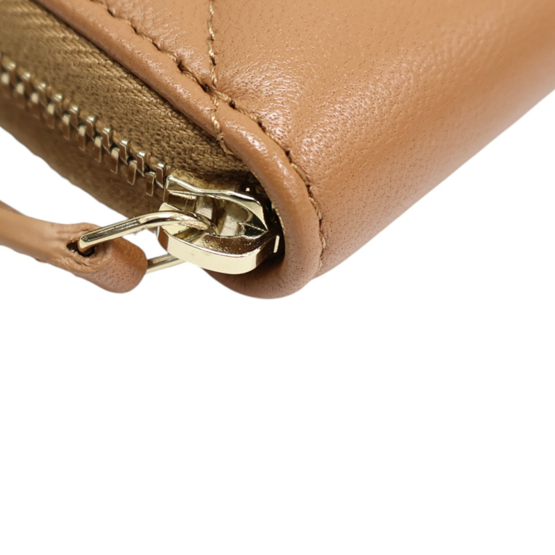 棕色 菱格紋 牛皮 19 coin 拉鍊 零錢包 AP0949【CHANEL 香奈兒】 AP0949-9