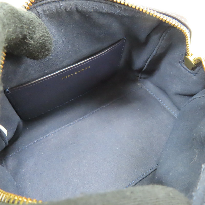 藍色 帆布 Mini 波士頓 兩用包 82939【TORY BURCH 湯麗柏琦】 82939-4