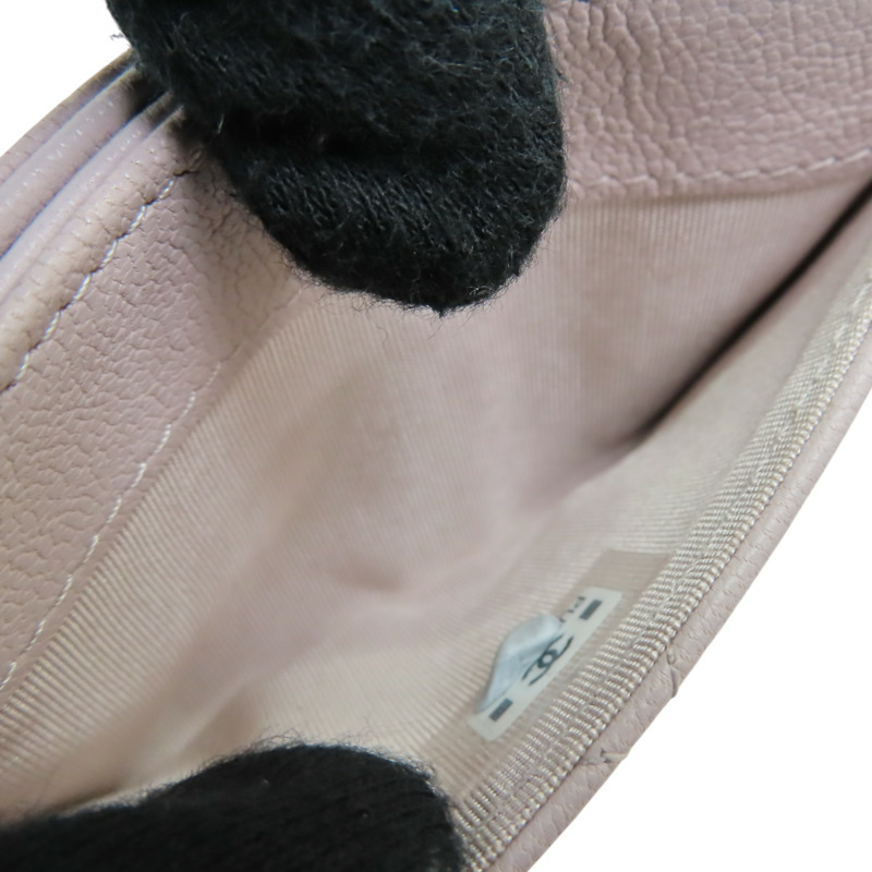 紫色 菱格紋牛皮 卡夾 名片夾【CHANEL 香奈兒】 AP4916-4