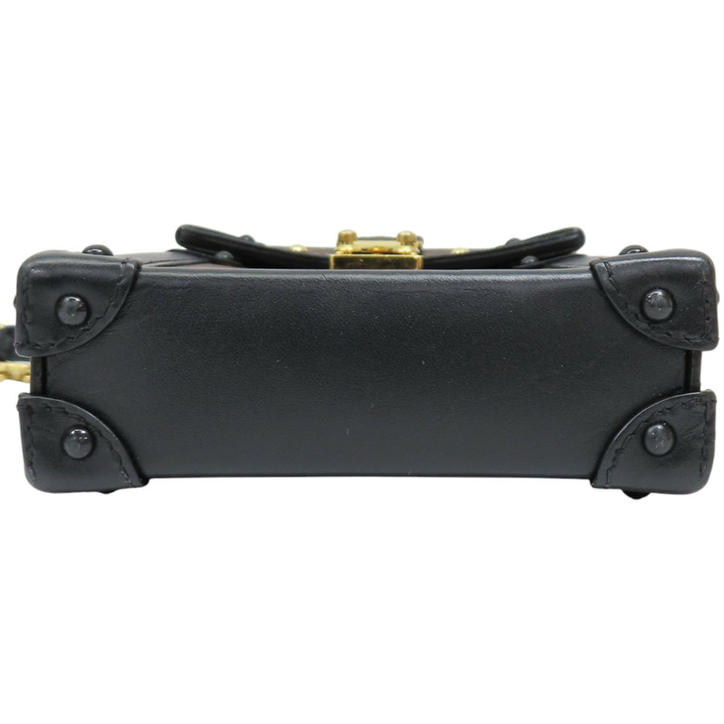 棕色 原花帆布 Pochette 行李箱 垂直 肩背包 M63913【LOUIS VUITTON LV 路易威登】 M63913-3