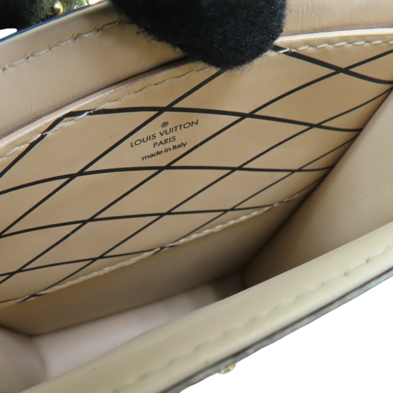 棕色 原花帆布 Pochette 行李箱 垂直 肩背包 M63913【LOUIS VUITTON LV 路易威登】 M63913-4