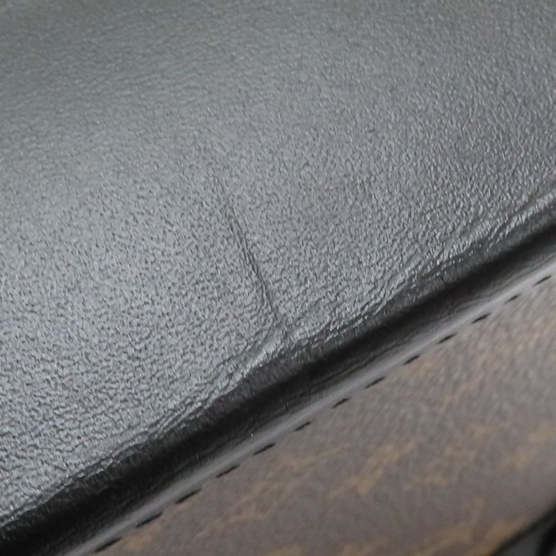 棕色 原花帆布 Pochette 行李箱 垂直 肩背包 M63913【LOUIS VUITTON LV 路易威登】 M63913-16