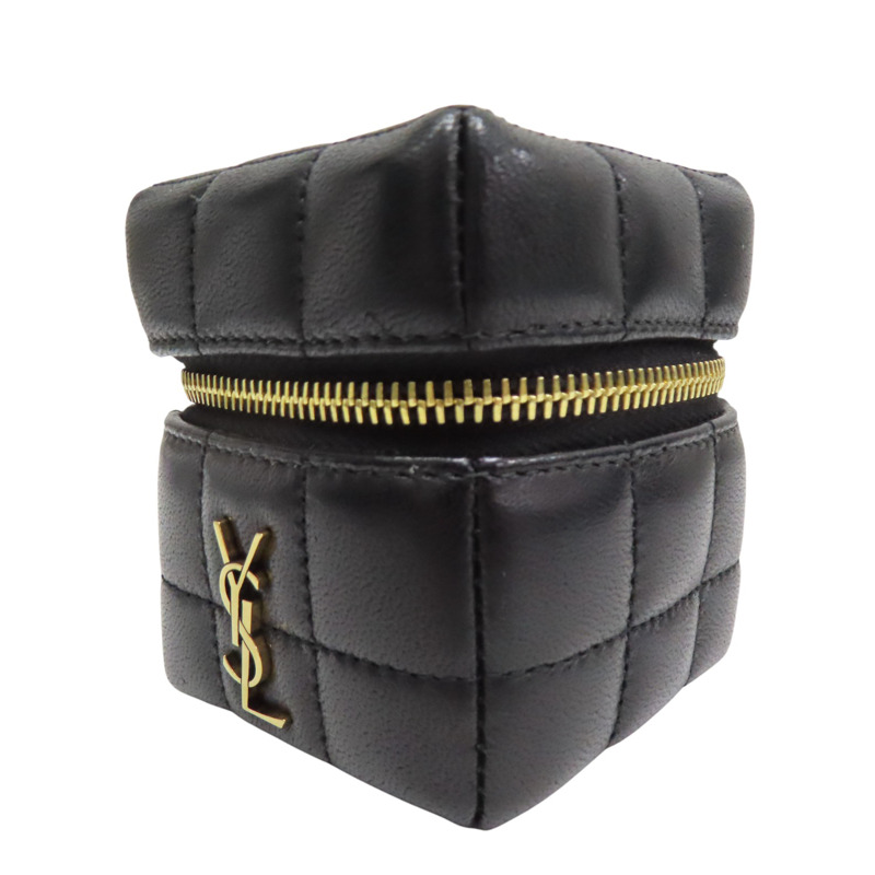 黑色 羊皮 方盒 手提包【SAINT LAURENT 聖羅蘭】 773592AABVP1000-2