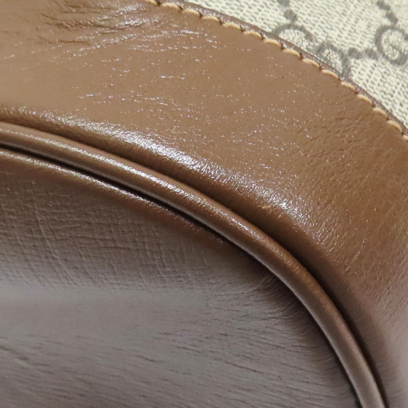 烏木色 GG Supreme PVC塗層帆布 後背包【GUCCI 古馳】 674147-11