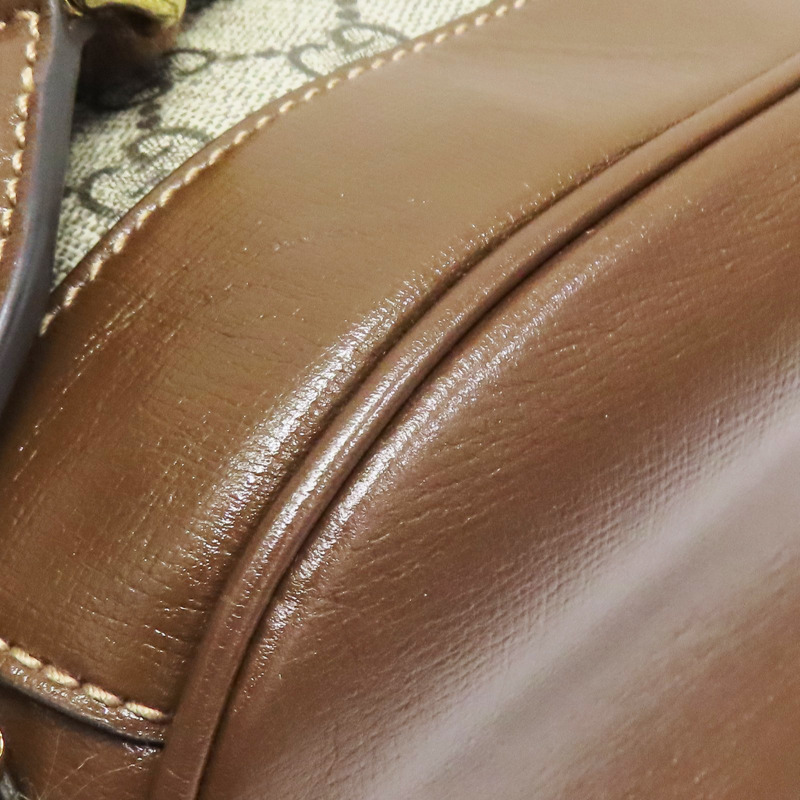 烏木色 GG Supreme PVC塗層帆布 後背包【GUCCI 古馳】 674147-12