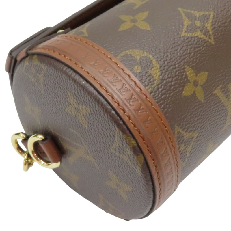 棕色 原花帆布 Papillon Trunk 金扣手挽肩背兩用袋【LOUIS VUITTON LV 路易威登】 M57835-9