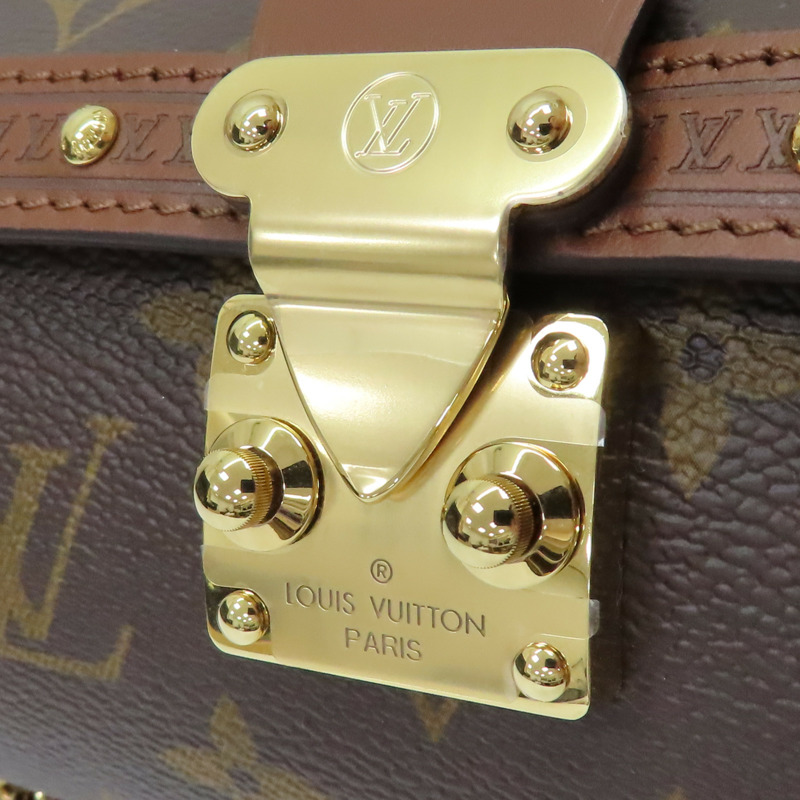 棕色 原花帆布 Papillon Trunk 金扣手挽肩背兩用袋【LOUIS VUITTON LV 路易威登】 M57835-12