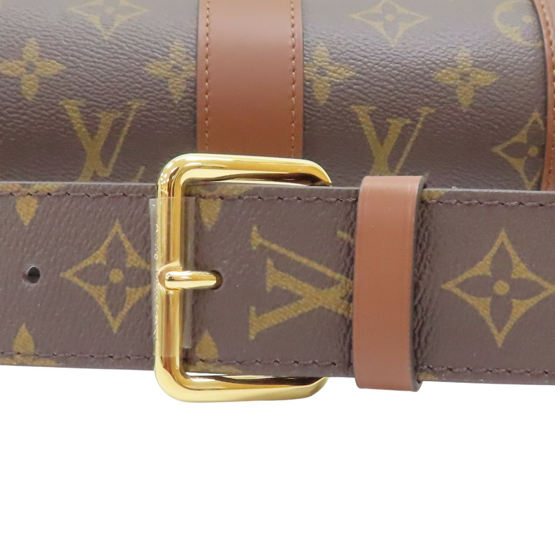 棕色 原花帆布 Papillon Trunk 金扣手挽肩背兩用袋【LOUIS VUITTON LV 路易威登】 M57835-14