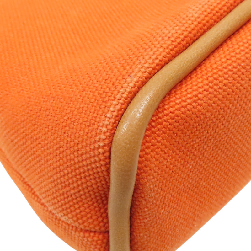 橘色 帆布 Bolide 拉鍊收納包【HERMES 愛馬仕】 H104773M-6