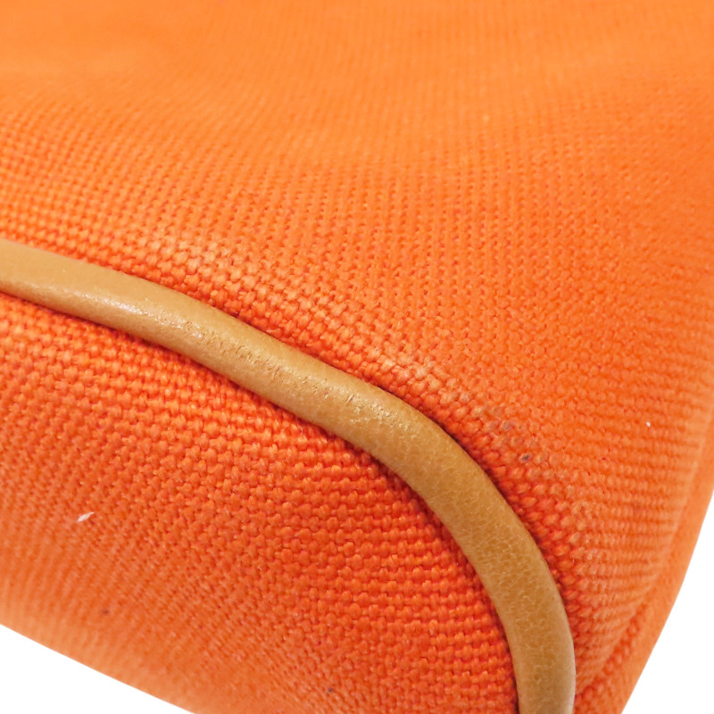 橘色 帆布 Bolide 拉鍊收納包【HERMES 愛馬仕】 H104773M-7