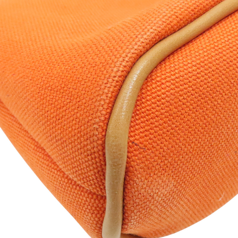 橘色 帆布 Bolide 拉鍊收納包【HERMES 愛馬仕】 H104773M-8