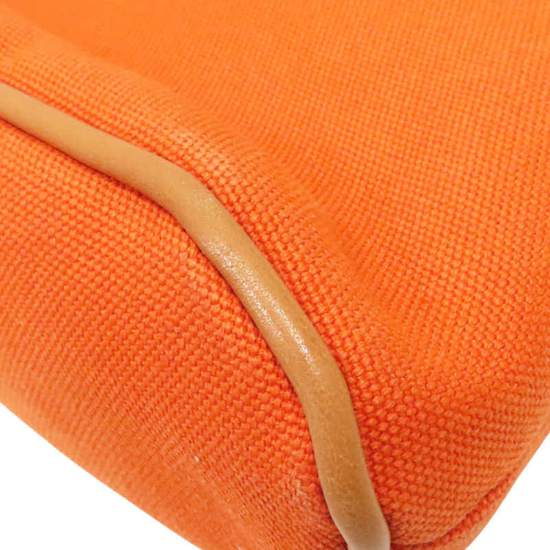 橘色 帆布 Bolide 拉鍊收納包【HERMES 愛馬仕】 H104773M-9