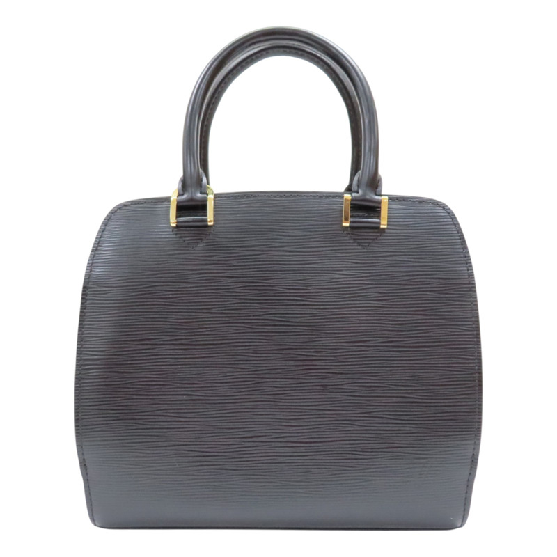 黑色 水波紋牛皮 Pont Neuf 手提包【LOUIS VUITTON LV 路易威登】 M52052-1