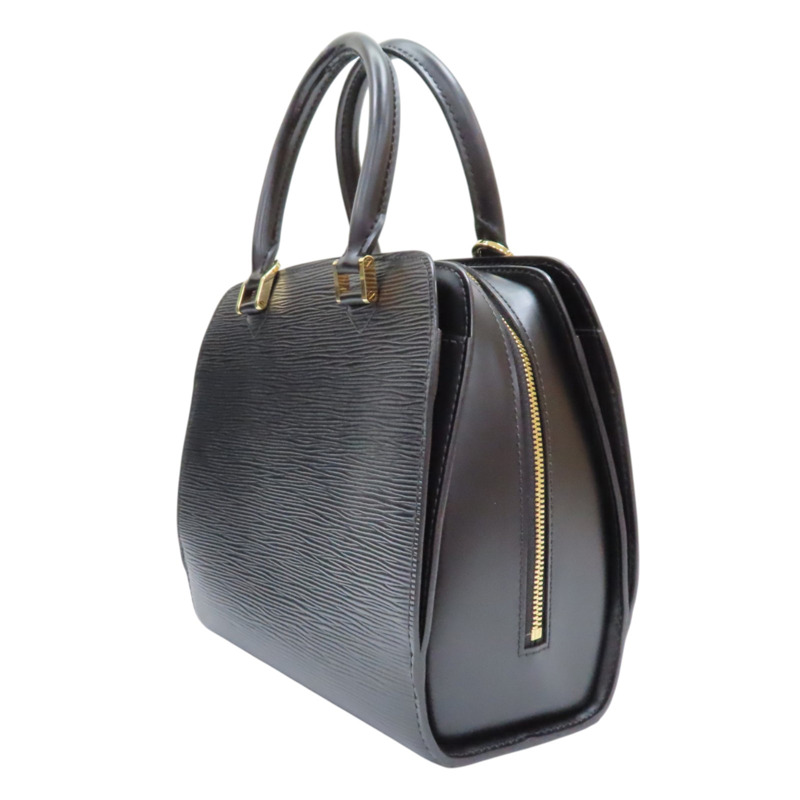 黑色 水波紋牛皮 Pont Neuf 手提包【LOUIS VUITTON LV 路易威登】 M52052-2