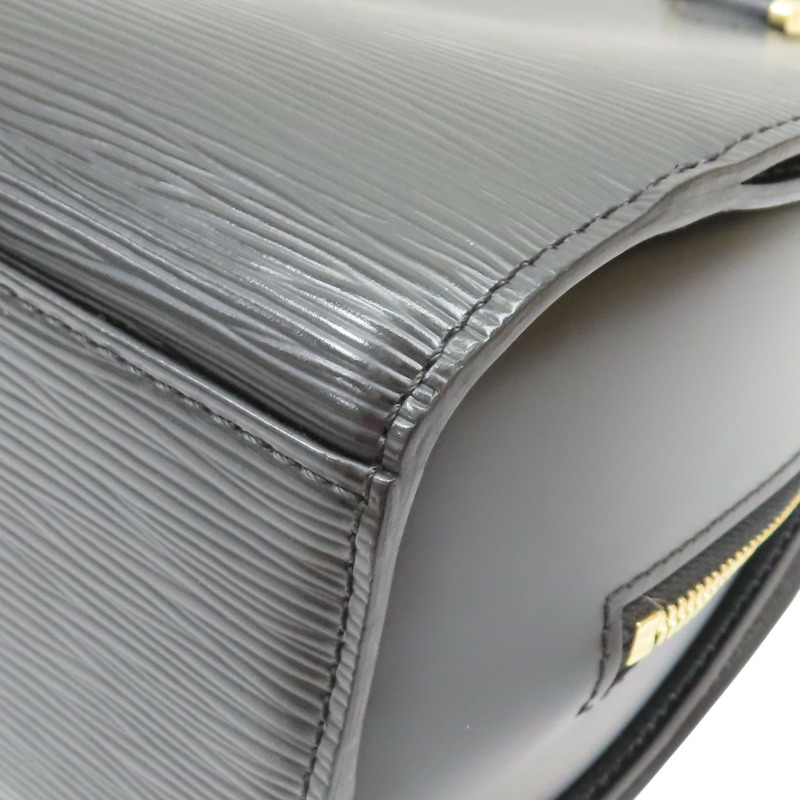 黑色 水波紋牛皮 Pont Neuf 手提包【LOUIS VUITTON LV 路易威登】 M52052-11