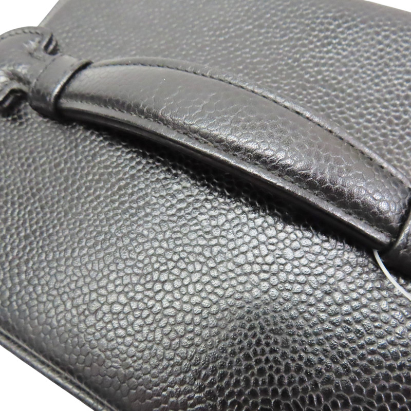 黑色 荔枝牛皮 Vintage Vanity 手提包 金釦【CHANEL 香奈兒】-13