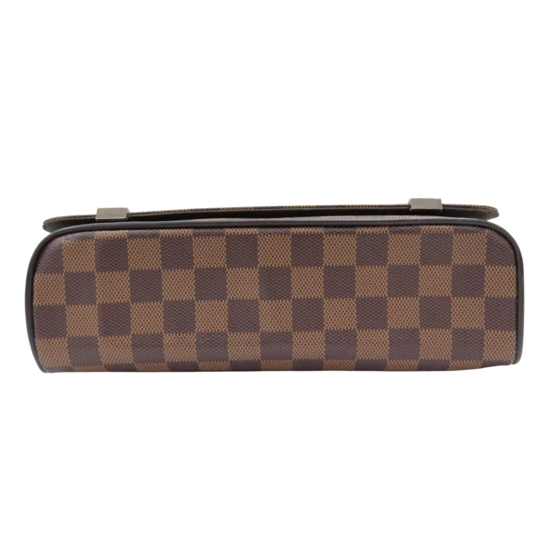 棕色 棋盤格帆布 DISTRICT 翻蓋斜背包【LOUIS VUITTON LV 路易威登】 N41031-3