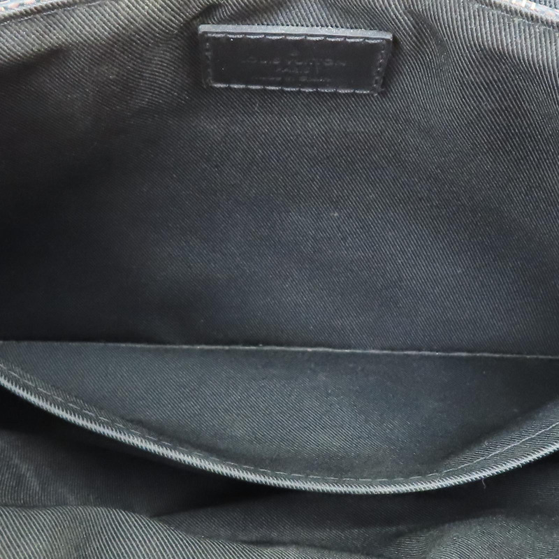 棕色 棋盤格帆布 DISTRICT 翻蓋斜背包【LOUIS VUITTON LV 路易威登】 N41031-5