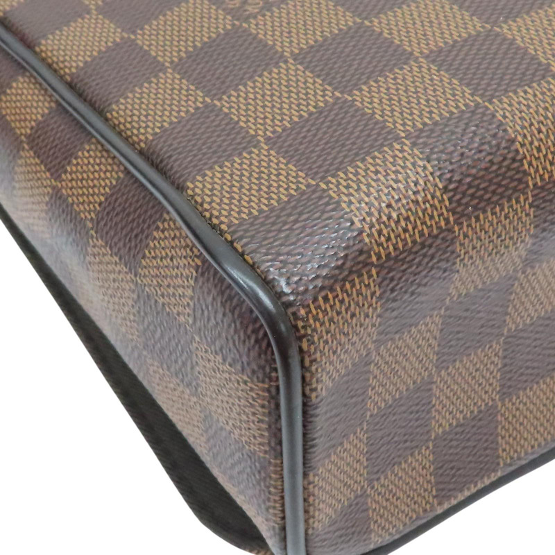 棕色 棋盤格帆布 DISTRICT 翻蓋斜背包【LOUIS VUITTON LV 路易威登】 N41031-13