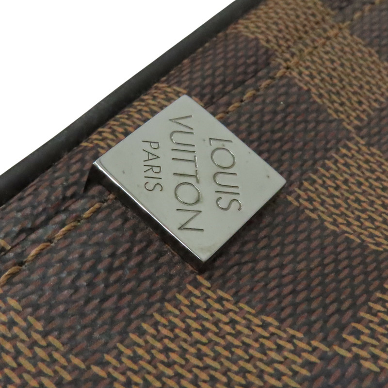 棕色 棋盤格帆布 DISTRICT 翻蓋斜背包【LOUIS VUITTON LV 路易威登】 N41031-15