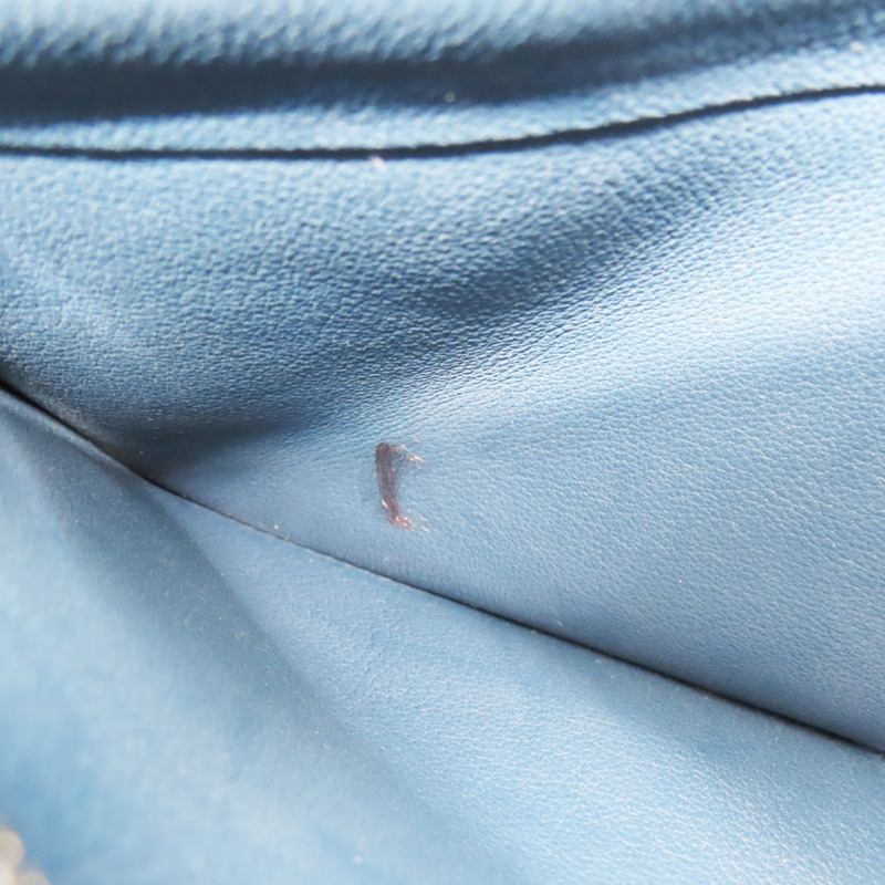 瑪瑙藍 Evercolor牛皮 Berline 28 肩背包 口P刻 銀釦【HERMES 愛馬仕】-15