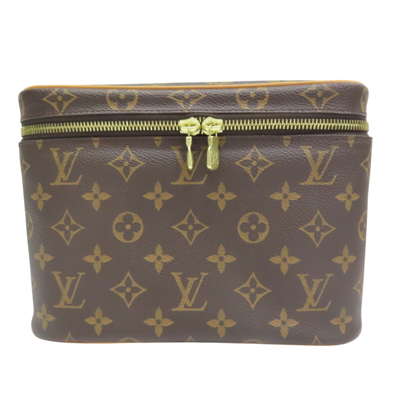 棕色 原花 PVC塗層帆布 NICE BB 手提化妝箱【LOUIS VUITTON LV 路易威登】 M42265-0
