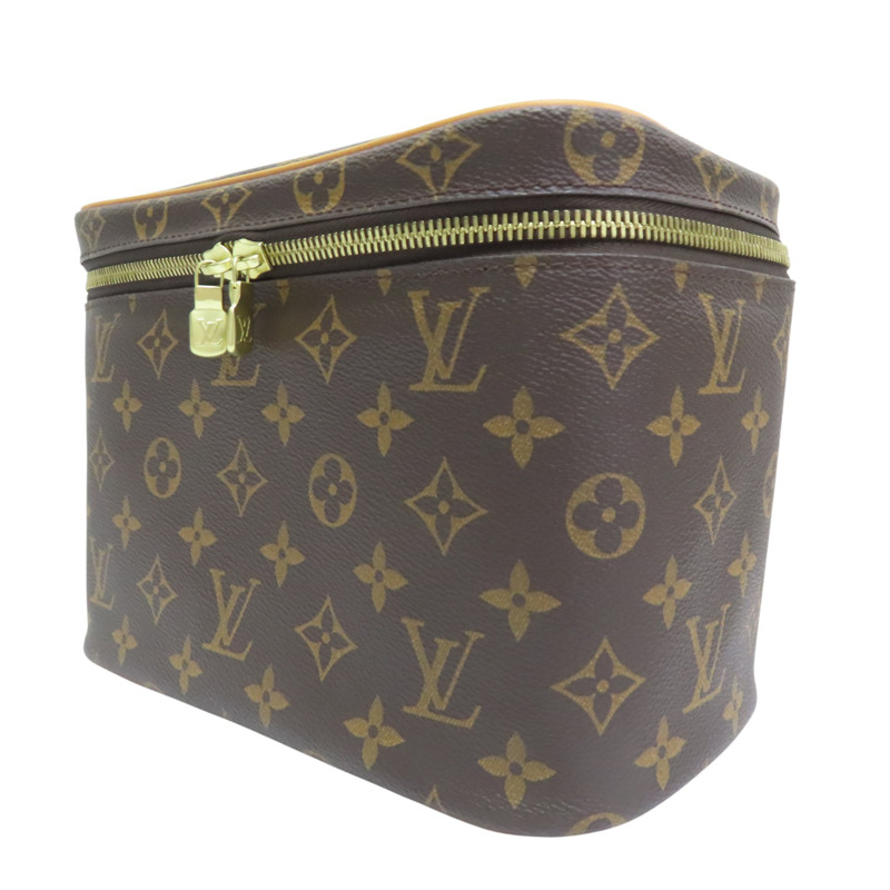 棕色 原花 PVC塗層帆布 NICE BB 手提化妝箱【LOUIS VUITTON LV 路易威登】 M42265-2