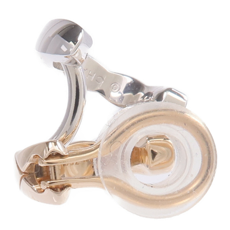 CHANEL 18K白金/玫瑰金Coco Crush Earring Cilp鑽石耳環-2