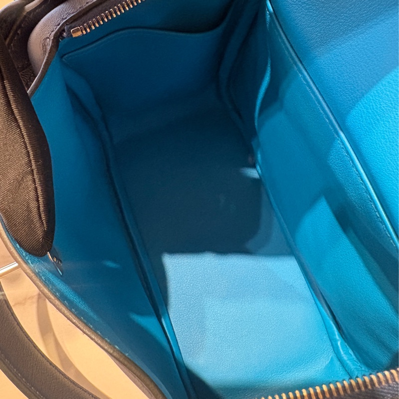 Hermes寶石藍Swift銀扣mini Lindy-14