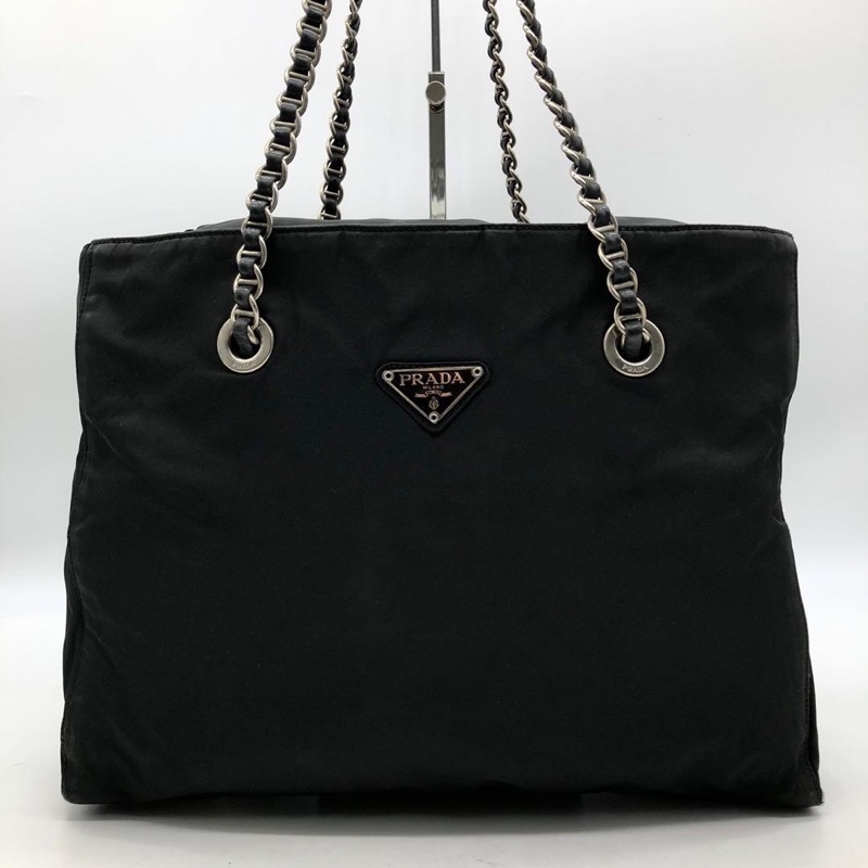 🌷Prada 單肩包銀色鏈條 ｜經典花紋✦fufu style 精品✦ 氣質款｜-1