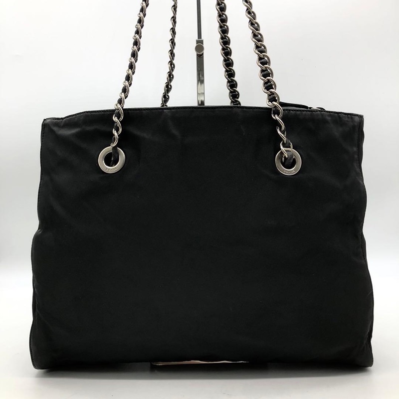 🌷Prada 單肩包銀色鏈條 ｜經典花紋✦fufu style 精品✦ 氣質款｜-2